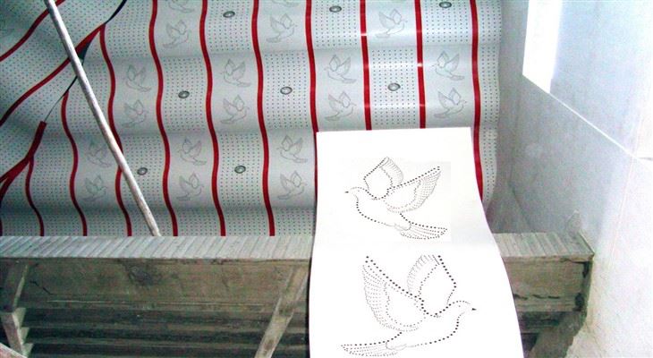 Os painéis de revestimento artísticos da decoração da parede do teste padrão perfuraram o painel de teto de alumínio